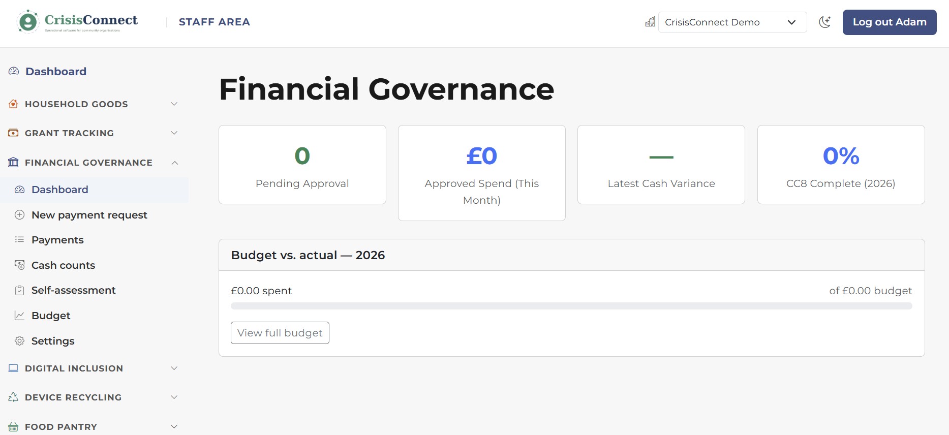 financeConnect in CrisisConnect